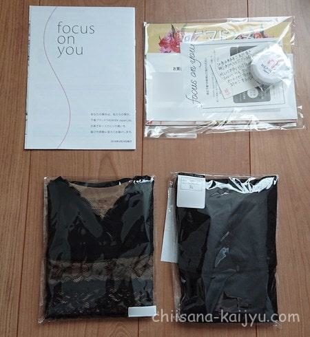 夜寄るブラplusで注文した商品（入っていたもの）
